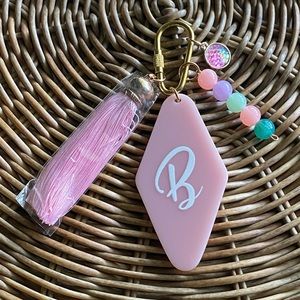 Tassel Initial Keychain “B”